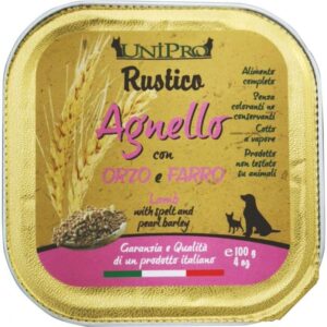 Unipro - Rustico  Agnello con Orzo e  Farro - 100 gr