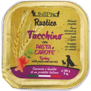 Unipro - Rustico Tacchino con Pasta e Carote - 100 gr