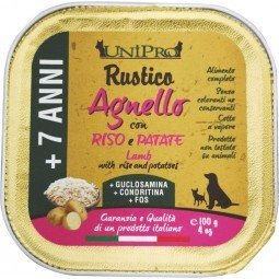 Unipro - Rustico  + 7 ANNI Agnello con Riso e Patate - 100 gr