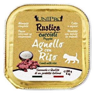 Unipro - Rustico CUCCIOLI  Agnello con Riso  - 100 gr