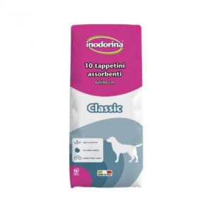 Inodorina Training - Tappetino Igienico 10 pz 60x90 cm - Profumazione Neutro - con sticker adesivo