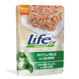 Life Cat Naturale Filetti di Pollo con Salmone - 70 gr