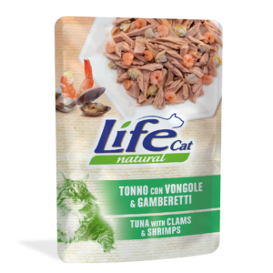 Life Cat Naturale Tonno con Vongole e Gamberetti - 70 gr