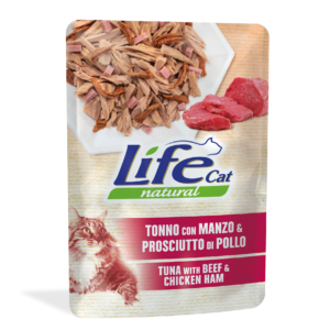 Life Cat Naturale Tonno, Manzo e Prosciutto - 70 gr