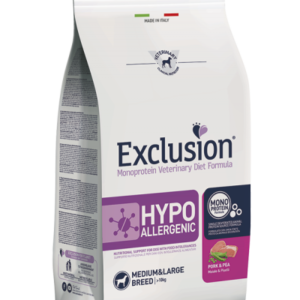 Exclusion Diet Hypoallergenic Pork and Pea Medium&Large Breed - 12 kg PREZZO COMPRESO LA SPEDIZIONE € 82,34