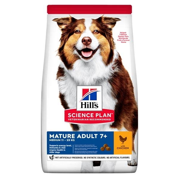 Hill's Mature Adult 7+ Medium con Pollo - 12 kg