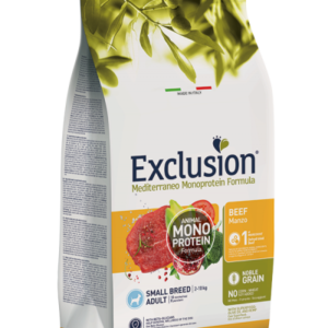Exclusion - Mediterraneo Monoprotein Adult Small Breed con Manzo - 2 kg