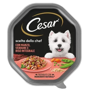 Cesar - Scelta dello Chef con Manzo, Riso Integrale e Verdure - 150 gr