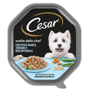 Cesar - Scelta dello Chef con Pesce Bianco, Riso Integrale e Verdure - 150 gr