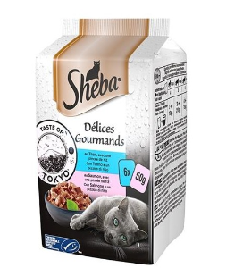 Sheba - Délices du Jour Gourmands Taste Of Tokyo - 6x50 gr