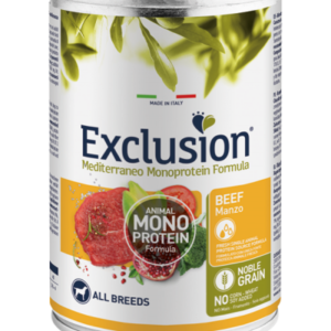 Exclusion - Mediterraneo Monoprotein Adult All  Breed con Manzo - 400 gr