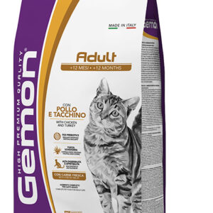 Gemon - Cat Adult Complete con Pollo e Tacchino - 2 kg