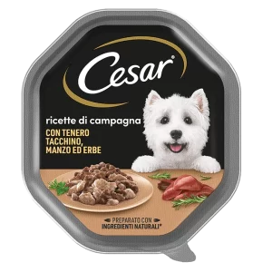 Cesar - Ricetta di Campagna con Tenero Tacchino, Manzo ed Erbe - 150 gr
