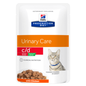 Hill's Prescription Diet Feline c/d  Urinary Stress Reduced Calorie con Pollo - 12x85 gr