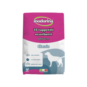 Inodorina Training - Tappetino Igienico 10pz 60x60 cm - Profumazione Neutro - con sticker adesivo