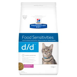 Hill's Prescription Diet  Feline d/d con Anatra e Piselli Verdi - 1,5 kg