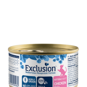 Exclusion Mediterraneo Monoprotein Formula CAT KITTEN CHICKEN  ALL BREEDS - 85 gr