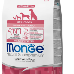 Monge All Breeds Puppy & Junior Manzo con Riso - 2,5 kg