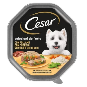 Cesar - Selezioni dell'Orto Cuore di Verdure con Pollame e Mix di Riso - 150 gr