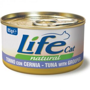 Life Cat Natural Tonno con Cernia - 85 gr