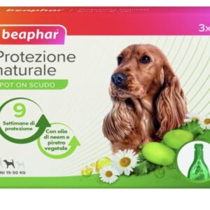 Offertissima  - Beaphar Protezione Naturale Spot On cane medio - 3 pipette da 2 ml - scadenza prodotto 03/2025