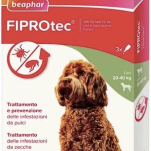 Beaphar Fiprotec Cane Grande da 20 a 40 Kg - 3 pipette