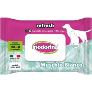 Inodorina Refresh Bio – 100+10 Salviette Detergenti - Muschio Bianco