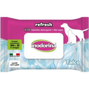 Inodorina Refresh - 100+10 Salviette Detergenti - Profumazione Talco