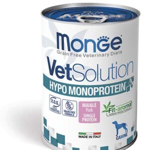 Monge - Vet Solution Hypo Monoprotein  per Cani  Maiale -  400 gr