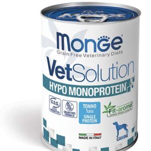 Monge - Vet Solution Hypo Monoprotein  per Cani  Tonno -  400 gr