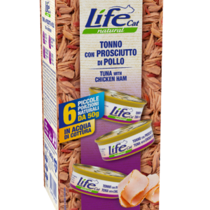 Life Cat Multipack 6 x 50 gr - Tonno con Prosciutto di Pollo