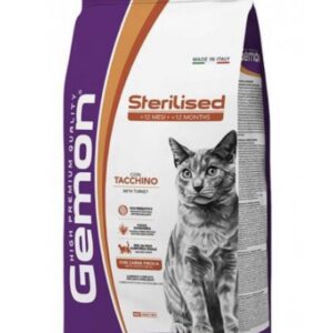 Gemon - Cat Adult Sterilized con Tacchino - 7 kg