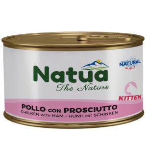 Natua Cat Natural in Jelly - KITTEN Pollo con Prosciutto - 85 gr