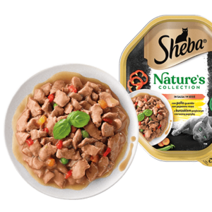 Sheba - Nature’s Collection con Pollo Guarnito con Peperone Rosso - 85 gr