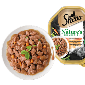 Sheba - Nature’s Collection con Tacchino Guarnito con Carote - 85 gr