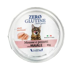 Unipro ZERO GLUTINE Mousse e Pezzetti con Maiale - 85 gr