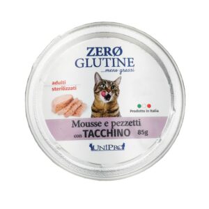 Unipro ZERO GLUTINE Mousse e Pezzetti con Tacchino - 85 gr