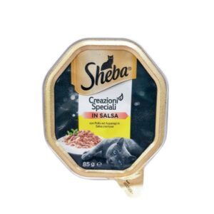 Sheba - Creazioni Speciali in Salsa con Pollo ed Asparagi in Salsa Cremosa -  85 gr