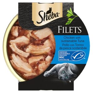 Sheba Filets Pollo con Tonno da Pesca Sostenibile - 60 gr