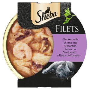 Sheba Filets Pollo con Gamberetti e Pesce dell'Oceano - 60 gr