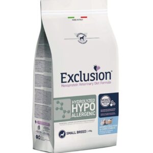 Exclusion Diet Hydrolyzed Hypoallergenic Small Breed Idrolizzato di Pesce e Amido di Mais - 2 Kg
