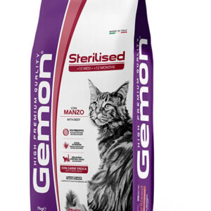 Gemon - Cat Adult Sterilized con Manzo- 7 kg
