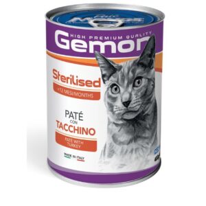 Gemon - Cat Sterilized Patè con Tacchino - 400 gr