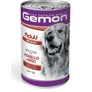 Gemon - Adult Medium Bocconi con Agnello e Riso - 1.250 kg