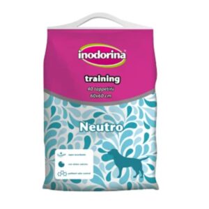 Inodorina Training - Tappetino Igienico 40 pz 60x90 cm - Profumazione Neutro - con sticker adesivo