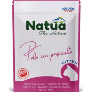 Natua Cat KITTEN Natural Soft Jelly Bustina - Pollo con Prosciutto - 70 gr