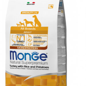 Monge All Breeds Adult Tacchino, Riso e Patate - 12 Kg