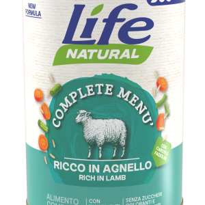 Life Dog Natural - Complete Menu’ - 
Ricco in Agnello  - 400 gr