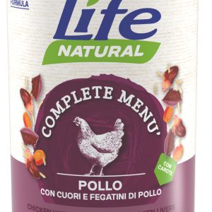 Life Dog Natural - Complete Menu’ - Pollo con cuore e fegatini di pollo - 400 gr