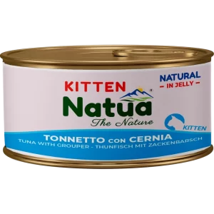 Natua Cat KITTEN Natural in Jelly - Tonnetto con Cernia - 85 gr